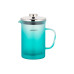 Френч-прес ARDESTO Fresh Matt, 800мл, боросилікатне скло, нержавіюча сталь, блакитний