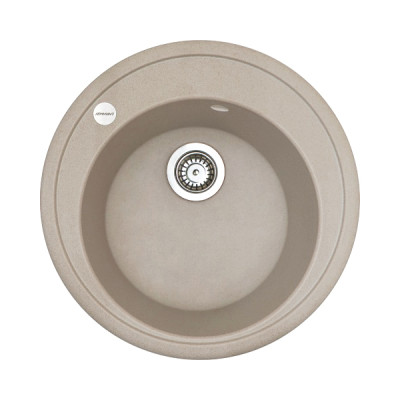 Набір кухонна Adamant Sun, штучний камінь, кругла, без крила, 510x200мм, чаша - 1, врізна, Avena + змішувач