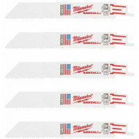 Полотно пиляльне для шабельної пилки Milwaukee GP універсальне, крок зуба 2.5ммх150мм, 5шт