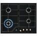 Electrolux Варильна поверхня газова, 60см, чавун, чорний матовий