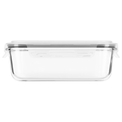 Контейнер для зберігання харчових продуктів ARDESTO Gemini 1.5л, боросилікатне скло, пластик, прямокутний, прозорий