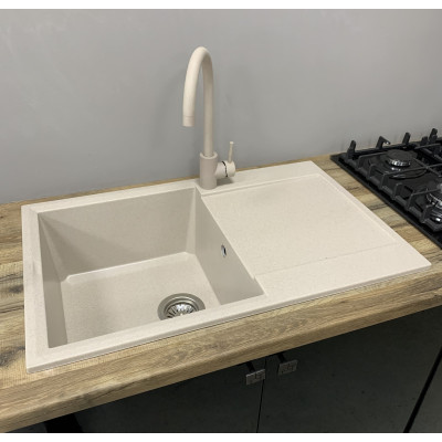Набір кухонний Adamant Horizon, штучний камінь, прямокут., з крилом, 780х495х230мм, чаша - 1, врізна, Avena + змішувач Набір кухонний Adamant Horizon, штучний камінь, прямокут., з крилом, 780х495х230мм, чаша - 1, врізна, Avena + змішувач