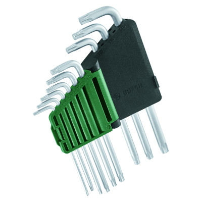 Bosch Ключі шестигранні, набір 9шт, T8-T40