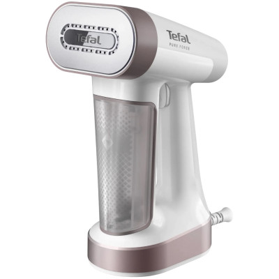 Відпарювач Tefal компактний Pure Force 2в1, 1800Вт, 180мл, постійна пара - 35гр, керам. підошва, білий Відпарювач Tefal компактний Pure Force 2в1, 1800Вт, 180мл, постійна пара - 35гр, керам. підошва, білий
