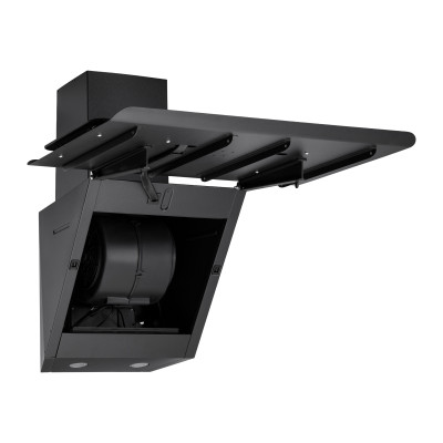 Витяжка ARDESTO похила, 60см, 900м3ч,  скло, 2х1Вт LED, сенсор, чорний