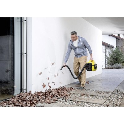 Пилосос професійний Karcher WD 1 Compact Battery, 18В, контейнер 7л, 3.14кг, без АКБ та ЗП