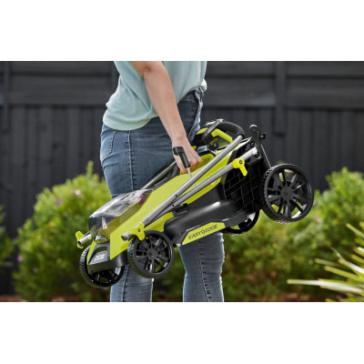 Газонокосарка акумуляторна Ryobi ONE+ HP RY18LMX33A-0 18В 33см 30л 25-90мм 9.3кг без АКБ та ЗП