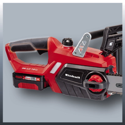 Пила цепная аккумуляторная Einhell GE-LC 18 Li Kit 18В PXC акб 1х3А·год шина 25см 4.3м/с 2.97кг (4501760)