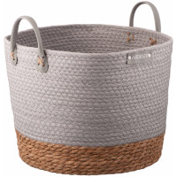 Кошик ARDESTO Minimalism 35х35х27см, паперовий шпагат, рогожка, сірий Кошик ARDESTO Minimalism 35х35х27см, паперовий шпагат, рогожка, сірий