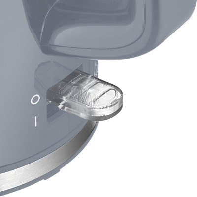 Электрочайник Amica 1.7л, пластик, серый