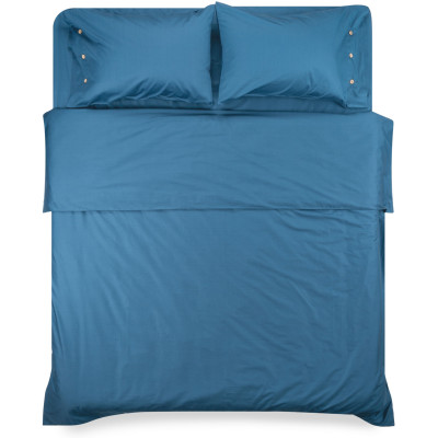 Простирадло на резинці ARDESTO Mix&Match, 160х200+30см, 100% бавовна, сатин, синій