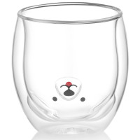 ARDESTO Набір чашок з подвійними стінками Animals, 300мл, 2шт, боросилікатне скло, прозорий