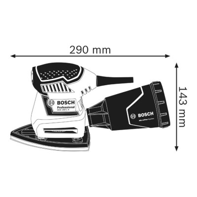 Шліфмашина ексцентрикова Bosch Professional GSS 160 Multi 180Вт 24000об/хв 1.2кг