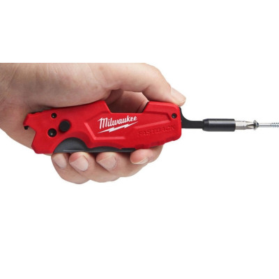 Ніж будівельний трапецевидний складаний Milwaukee Fastback, 18мм, тримач для біт 1/4 Ніж будівельний трапецевидний складаний Milwaukee Fastback, 18мм, тримач для біт 1/4