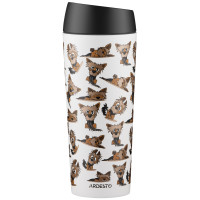 Термокухоль ARDESTO Coffee Time Yorkie 450мл, нержавіюча сталь, бежевий