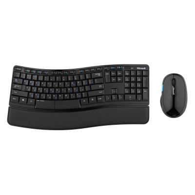 Комплект клавіатура та миша Microsoft Comfort Desktop Sculp WL, EN/UK/RU, чорний