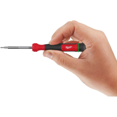 Викрутка Milwaukee плоска, прецизійна змінні двосторонні викруткові наконечники PH00,SL 0,23x1,5, PH0,SL 0,5x3,0 набір 4шт