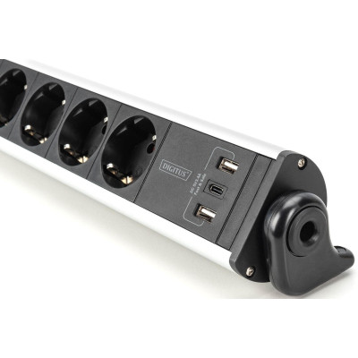 Блок розеток DIGITUS Office, 6xSchuko 16A, 3xUSB 2A, выключатель, 1.5м, вилка Schuko Блок розеток DIGITUS Office, 6xSchuko 16A, 3xUSB 2A, выключатель, 1.5м, вилка Schuko