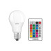 Osram Лампа LED E27 RGB 9Вт 2700К 806Лм пульт ДУ A60