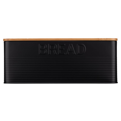 Хлібниця ARDESTO Midori 33х18х12см, метал, бамбук, чорний Хлібниця ARDESTO Midori 33х18х12см, метал, бамбук, чорний