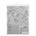 Скатертина ARDESTO Grey leaves 140х180см, 100% поліестер, cірий