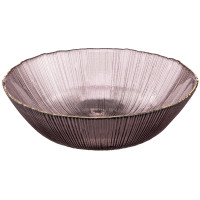 Салатник ARDESTO Mallow, 20см, скло, рожевий