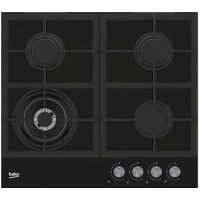 Варильна поверхня Beko газова, 60см, чавун, чорний