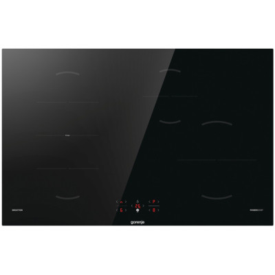 Варильна поверхня Gorenje індукційна, 80см, PowerBoost, TouchControl, поєднання конфорок, чорний