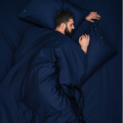 Простирадло ARDESTO Mix&Match, 240x260см, 100% бавовна, сатин, синій