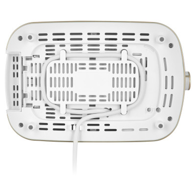 Тостер Sencor 930Вт, підігрів, розморожування, пластик, біло-золотий