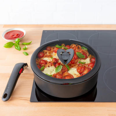 Крышка Tefal Ingenio 18см, стекло, силикон, прозрачно-черный (L9846253)