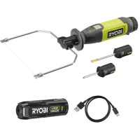 Термоніж акумуляторний Ryobi USB Lithium RHC4-120G 4В 2А·год 150/270°С 5 змінних насадок 0.13кг