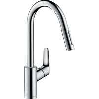 Змішувач для кухні Hansgrohe Focus, довж.виливу - 235мм, витяжний, 1важіль, KM240, хром