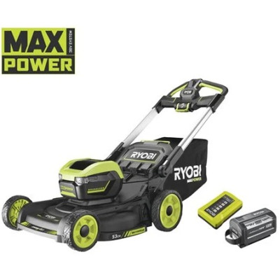 Газонокосарка акумуляторна Ryobi RY36LMXSP53A-160 самохідна MAX POWER 36В акб 1х6А·год дека 53см 70л 20-100мм 3в1 LED-фари до 3200м.кв (5133005802)