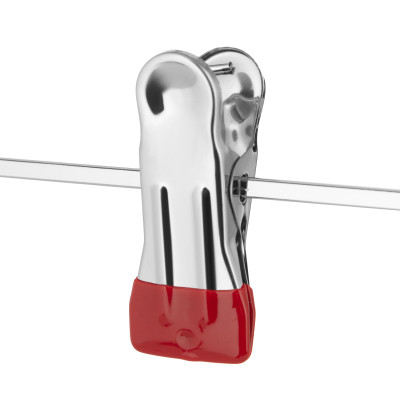 Набір вішаків з прищіпками для штанів ARDESTO 30см, 5шт, метал, ПВХ, червоний