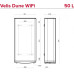 Водонагрівач електричний Ariston VELIS DUNE WIFI 50 EU плаский, слім, 50л, 2*1,5 кВт, емал. нагр. ел, ун. монтаж, ел. кер-ня, B, Італія, білий