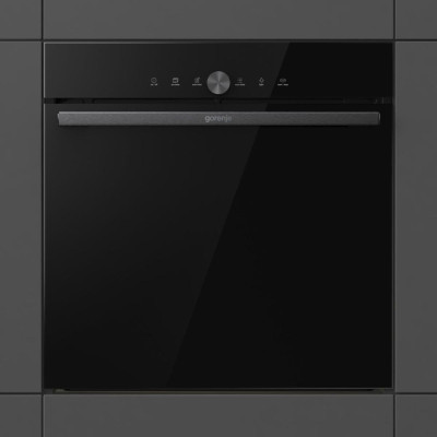 Электрический духовой шкаф Gorenje, 77 л, A+, пар, дисплей, IconTouch, черный
