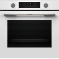 Духова шафа Bosch електрична, 76л, A, дисплей, конвекція, телескопічні направляючі,  білий