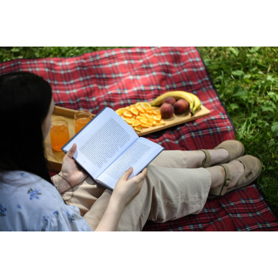 Плед ARDESTO Picnic 130х170см, 100% поліестер, клітинка червоний