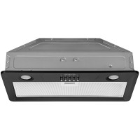 Витяжка Ardesto вбудована, 52см, 700м3ч, метал, 2х1Вт LED, кнопкове, чорний Витяжка Ardesto вбудована, 52см, 700м3ч, метал, 2х1Вт LED, кнопкове, чорний