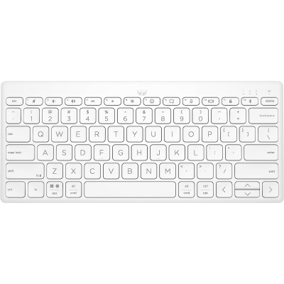 Клавіатура мембранна HP 350 Compact Multi-Device, 78key, BT, EN/UK, білий