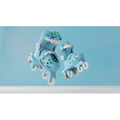 Роликові ковзани Yvolution Twista, розмір 24-28, блакитний