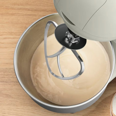 Міксер Tefal планетарний Bake Essential 800Вт, насадки-3, чаша-нерж., метал, 4.8л, білий Міксер Tefal планетарний Bake Essential 800Вт, насадки-3, чаша-нерж., метал, 4.8л, білий