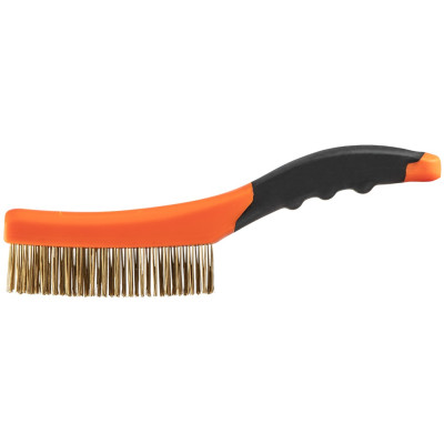 Щітка дротяна Neo Tools пряма, 4х16 рядів, прямий дріт 0.3мм, 260мм, двокомпонентне руків'я