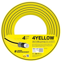 Шланг садовий Cellfast 4YELLOW 1/2" 50м, 4 шари, до 20 Бар, -10…+50°C (10-502) Шланг садовий Cellfast 4YELLOW 1/2" 50м, 4 шари, до 20 Бар, -10…+50°C (10-502)