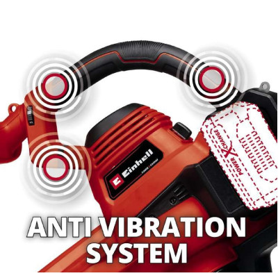 Einhell Пилосос садовий акум GE-LB 36/230 Li E - Solo, 36В, PXC, 8000-14000 об/хв, 700 м3/год, 230 км/год, 45 л