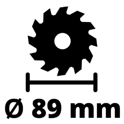 Мини-пила дисковая акмуляторная Einhell TE-CS 18/89LI - Solo PXC 18В 89х10мм 1.72кг без АКБ и ЗУ (4331100)