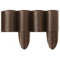 Cellfast Газонна огорожа ECO, 4 елементи, 2.4м, коричневий