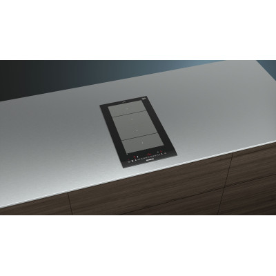 Варильна поверхня Siemens  індукційна, 30см, розширена зона, Доміно, чорний