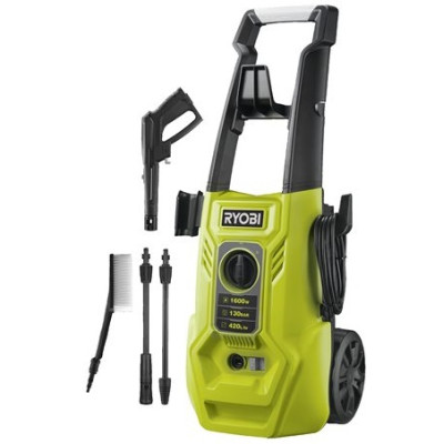 Мінімийка високого тиску Ryobi RY130PWA, 1600Вт, 130Бар, 420л/год, шланг 5м, 8.33кг (5133005421)